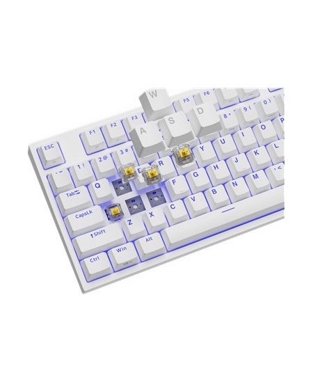 Genesis | Mechanical Gaming Keyboard | THOR 404 TKL RGB | White | Mechanical Gaming Keyboard | Wired | US | USB Type-A | 1005 g 