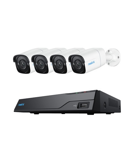 Reolink | Super HD Security Camera System | NVS8-5MB4 | Bullet | 5/4 MP | f=4.0mm fixed; F=2.0 | Power over Ethernet (PoE) | IP6