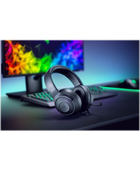 Razer Kraken X Lite Gaming Headset, Wired, Microphone, Black