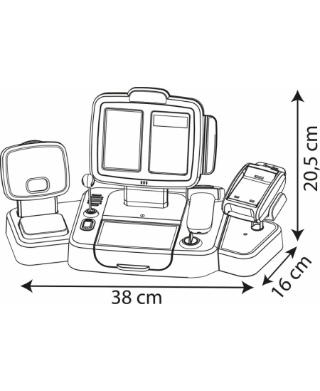 Kasos aparatas SMOBY, su skaitytuvu ir svarstyklėmis