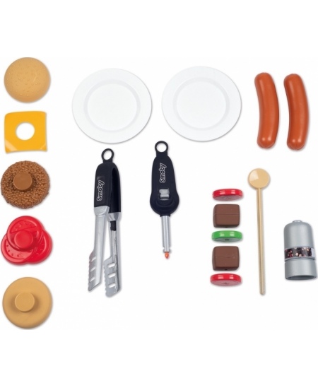 SMOBY Grill Ogrodowy dla dzieci Barbecue 18 akcesoriów