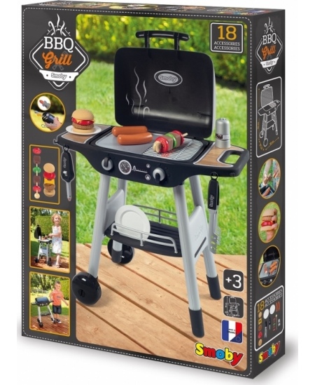 SMOBY Grill Ogrodowy dla dzieci Barbecue 18 akcesoriów