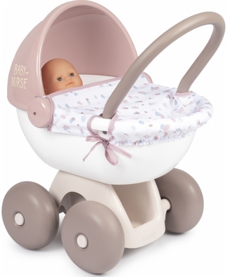 SMOBY Baby Nurse Wózek Głęboki dla lalki z plastikowym daszkiem