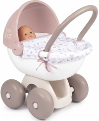 SMOBY Baby Nurse Wózek Głęboki dla lalki z plastikowym daszkiem