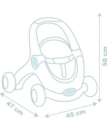 SMOBY Little Chodzik Pchacz 3w1 Wózek dla Dzieci + Lalka Bobas