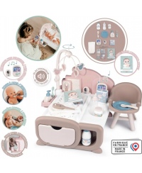 SMOBY Baby Nurse Elektroniczny Duży Kącik Opiekunki dla Lalki 19 akcesoriów