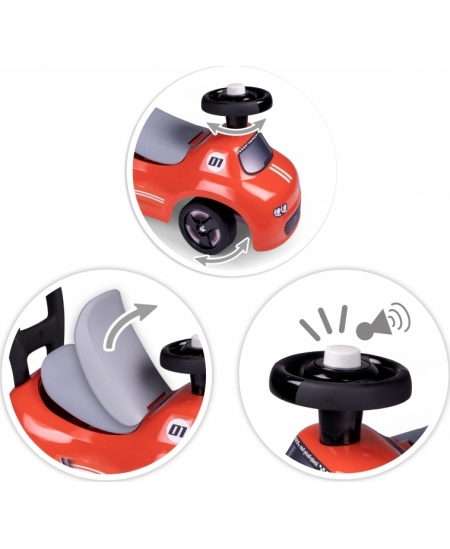 Smoby Czerwony Jeździk z klaksonem Ride-On