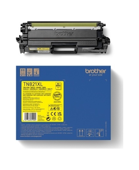 Brother TN-821XLY (TN821XLY) Lazerinė kasetė, Geltona
