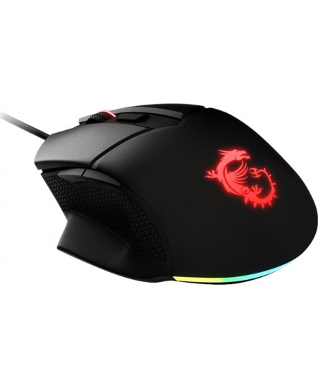 MSI CLUTCHGM20 ELITE Gaming USB RGB Adjustable up to 6400 DPI Desktop Laptop Gaming Grade Optical Mouse (Clutch GM20 ELITE) | MS