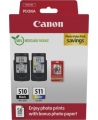 Canon PG-510/CL-511 (2970B017) Photo value pack Rašalinių kasečių komplektas, BK/CMY