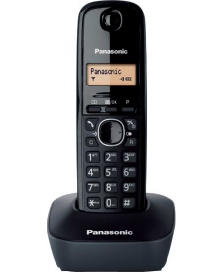 Panasonic | Cordless | KX-TG1611FXH | Built-in display | Caller ID | Black | Phonebook capacity 50 entries | Wireless connection