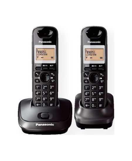 Panasonic | Cordless | KX-TG2512FXT | Built-in display | Caller ID | Black | Conference call | Phonebook capacity 50 entries | S