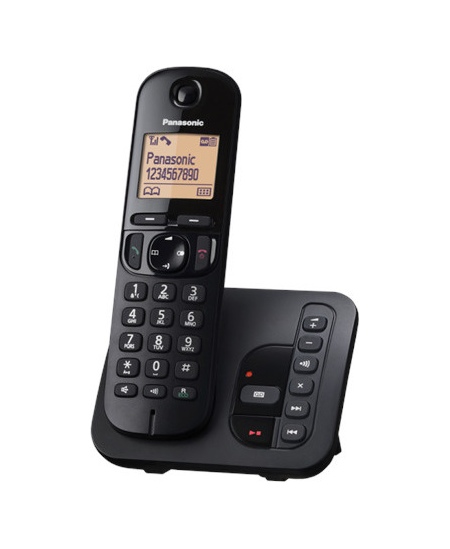 Panasonic | Cordless | KX-TGC220FXB | Built-in display | Caller ID | Black | Phonebook capacity 50 entries | Speakerphone