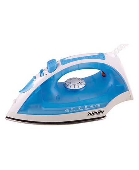 Iron | Mesko | MS 5023 | With cord | 2200 W | Blue/White