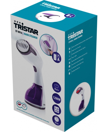 Tristar | Garment Steamer | ST-8916 | Handheld | 1200 W | 0.26 L | 20 g/min | Purple