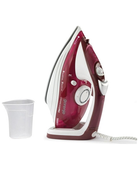 Gorenje | Steam Iron | SIH3000RBC | Steam Iron | 3000 W | Water tank capacity 350 ml | Continuous steam 40 g/min | Steam boost p