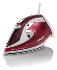 Gorenje | Steam Iron | SIH2200RBC | Steam Iron | 2200 W | Water tank capacity 280 ml | Continuous steam 30 g/min | Red/White