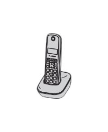 Panasonic | Cordless phone | KX-TG1911FXG | Built-in display | Caller ID | Black/Grey