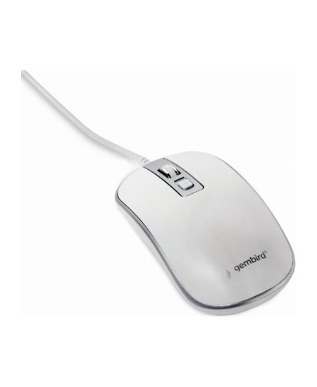 Gembird Optical USB mouse MUS-4B-06-WS White/Silver