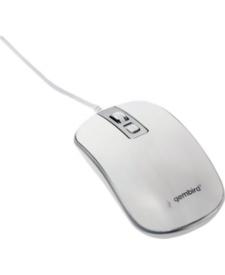 Gembird Optical USB mouse MUS-4B-06-WS White/Silver