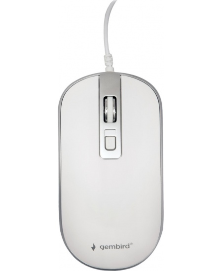 Gembird Optical USB mouse MUS-4B-06-WS White/Silver