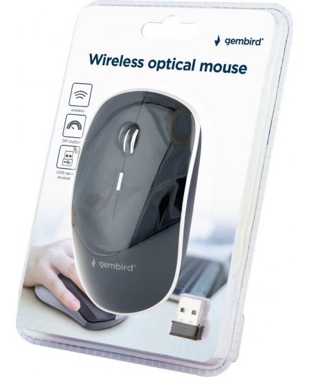Gembird | Optical USB LED Mouse | MUS-6B-02 | Optical mouse | Black
