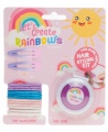 Plaukų kreidelės ir aksesuarų rinkinys LET´S CREATE RAINBOWS Violetinė