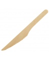 Mediniai vienkartiniai peiliai, 16 cm, rudi, 100 vnt.