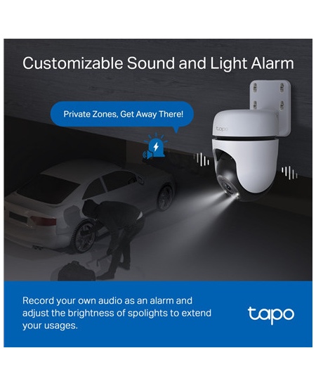TP-LINK Pan/Tilt Security Wi-Fi Camera | Tapo C510W | Dome | 3 MP | 3.9mm | IP65 | H.264 | MicroSD, up to 512 GB