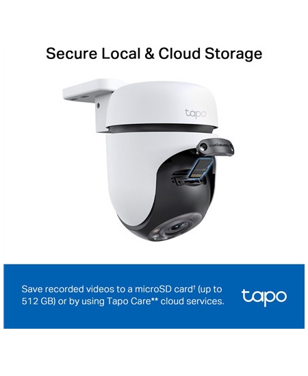 TP-LINK Pan/Tilt Security Wi-Fi Camera | Tapo C510W | Dome | 3 MP | 3.9mm | IP65 | H.264 | MicroSD, up to 512 GB