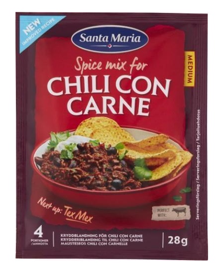 Prieskonių mišinys SANTA MARIA Chili Con Carne, 28 g