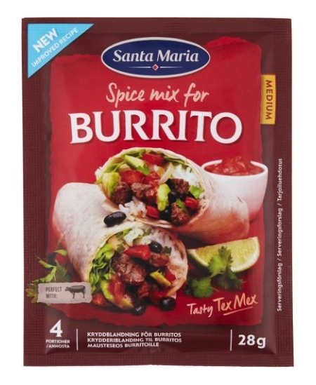 Prieskonių mišinys SANTA MARIA Burrito, 28 g