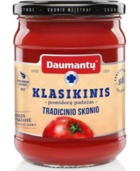 Pomidorų padažas DAUMANTŲ KLASIKINIS Tradicinio skonio  25% pastos