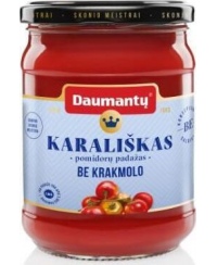 Pomidorų padažas DAUMANTŲ Karališkas, be krakmolo, be konservantų, 52 % pastos, 500 g