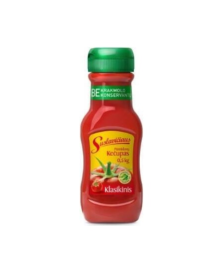 Pomidorų kečupas SUSLAVIČIAUS, Klasikinis, 500g