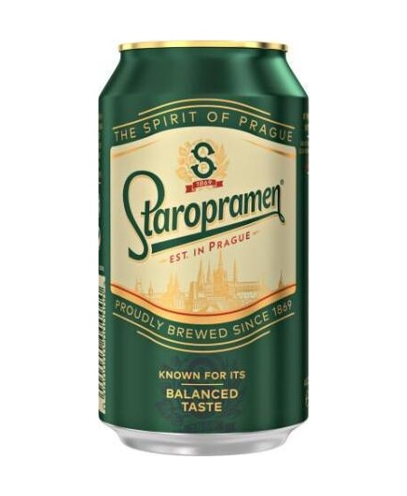 Nealkoholinis alus STAROPRAMEN, 0%, 0,33l, skardinė