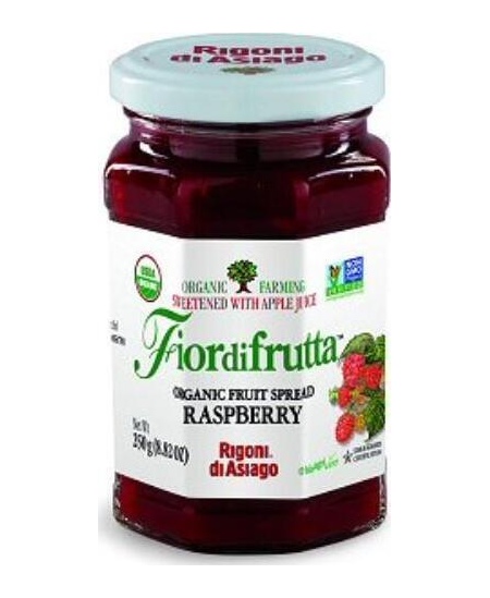 Užtepas FIORDIFRUTTA, aviečių, ekologiškas, 60%, 250 g LT-EKO-001