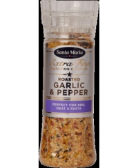 Skrudintų česnakų ir pipirų prieskonių mišinys, SANTA MARIA, malūnėlis, 265 g