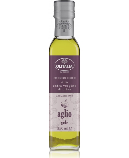 Alyvuogių aliejus OLITALIA, su česnakais, 250 ml