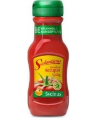Pomidorų kečupas SUSLAVIČIAUS, Švelnus, 500 g
