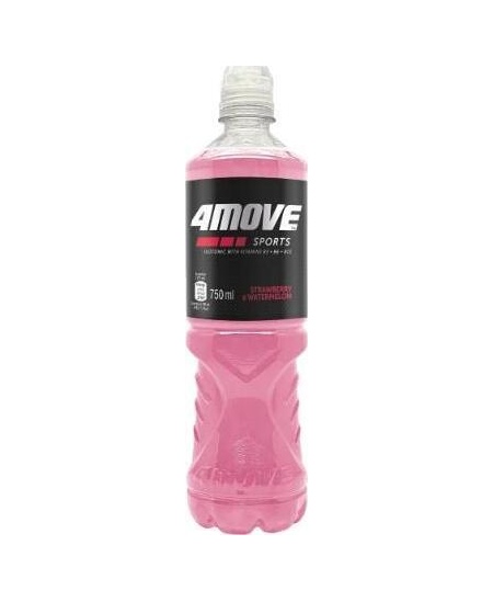 Izotoninis gėrimas 4 MOVE, braškių, žaliųjų citrinų ir arbūzų skonio, 750 ml