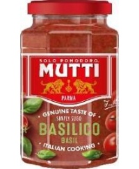 Padažas makaronams MUTTI, su baziliku, 400 g