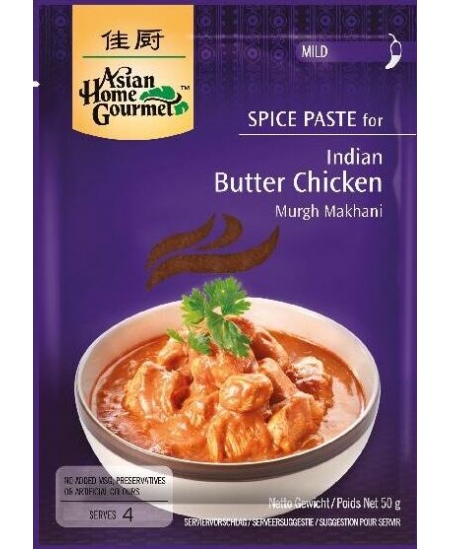 Pasta ASIAN HOME GOURMET, Butter Chicken, aštri, 50 g