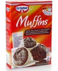 Miltinis mišinys šokoladiniams keksiukams (su apelsinų žievelėmis) DR OETKER, 335 g