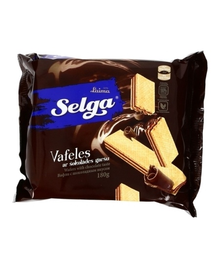 Vafliai SELGA, šokoladiniai, 180 g