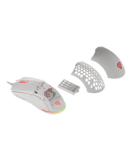 Genesis | Ultralight Gaming Mouse | Krypton 750 | Wired | Optical | Gaming Mouse | USB 2.0 | White | Yes