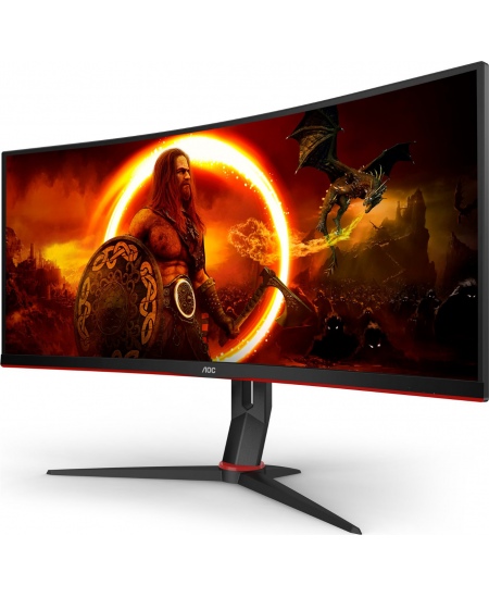 AOC | Gaming Monitor | CU34G2XP/BK | 34 " | VA | 21:9 | 180 Hz | 1 ms | 3440 x 1440 pixels | HDMI ports quantity 2 | Black