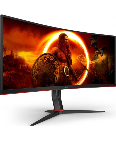 AOC | Gaming Monitor | CU34G2XP/BK | 34 " | VA | 21:9 | 180 Hz | 1 ms | 3440 x 1440 pixels | HDMI ports quantity 2 | Black