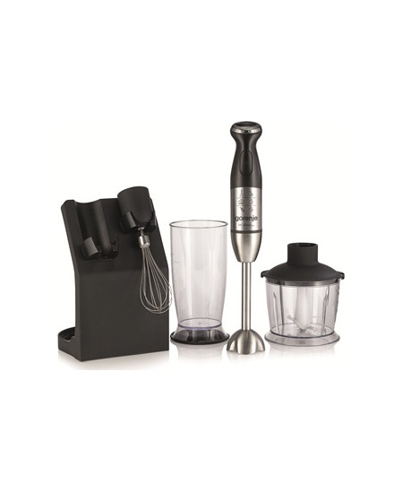 Gorenje Blender HBC807QB Hand Blender, 800 W, Number of speeds Variable, Chopper, Black
