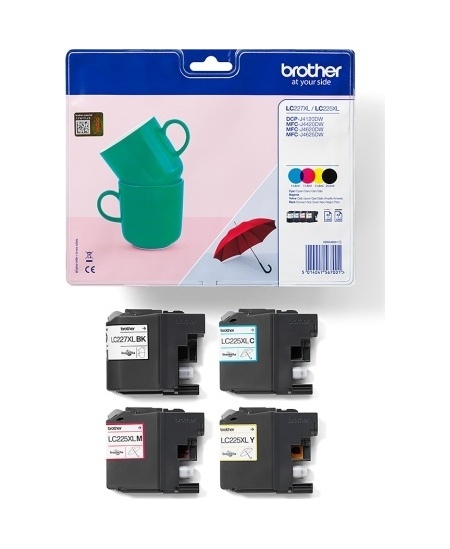 Brother LC-227XLVALBP ink cartridge multipack, Black, Cyan, Magenta, Yellow